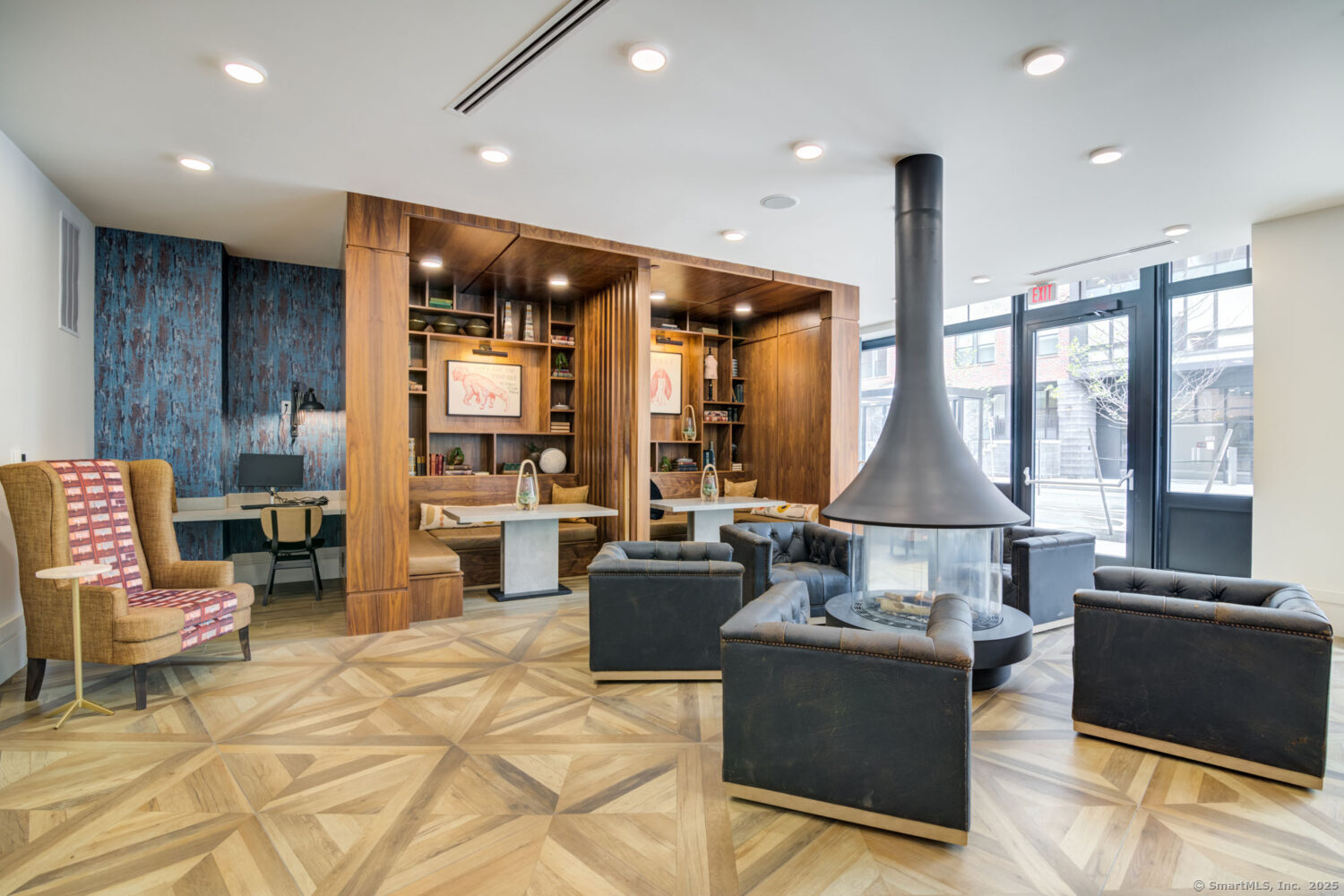 630 Chapel Street, Unit 2BMODEL New Haven, CT 06510 - Photo 25 of 40 a living room with furniture and large windows