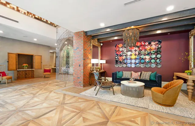 a living room with furniture and a couch