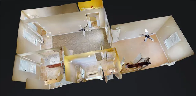 a view of a kitchen with a sink and cabinet area