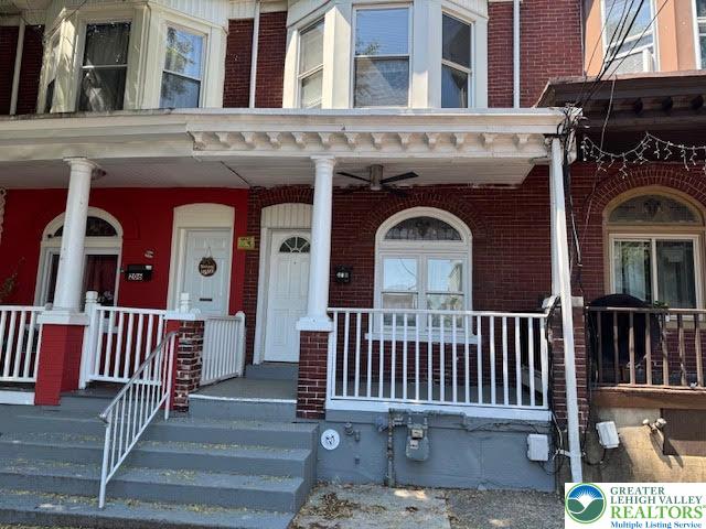 208 Ridge Avenue Allentown, PA 18102 - Photo 2 of 17 front view of a house with a porch