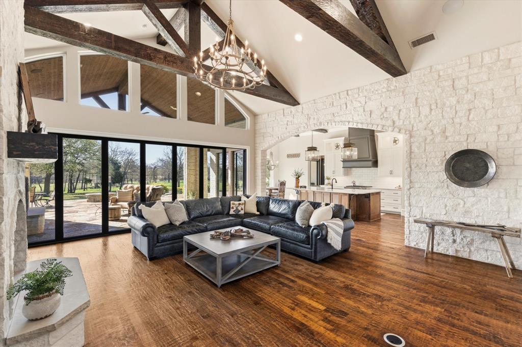 8301 Stephens Ranch Road Pilot Point, TX 76258 - Photo 3 of 40 Stunning beams
