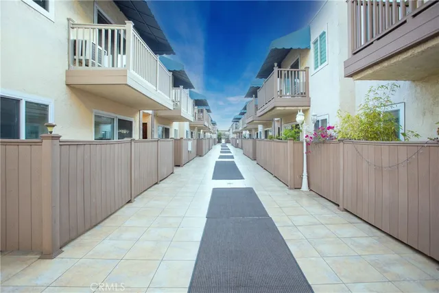 a view of balcony with staircase