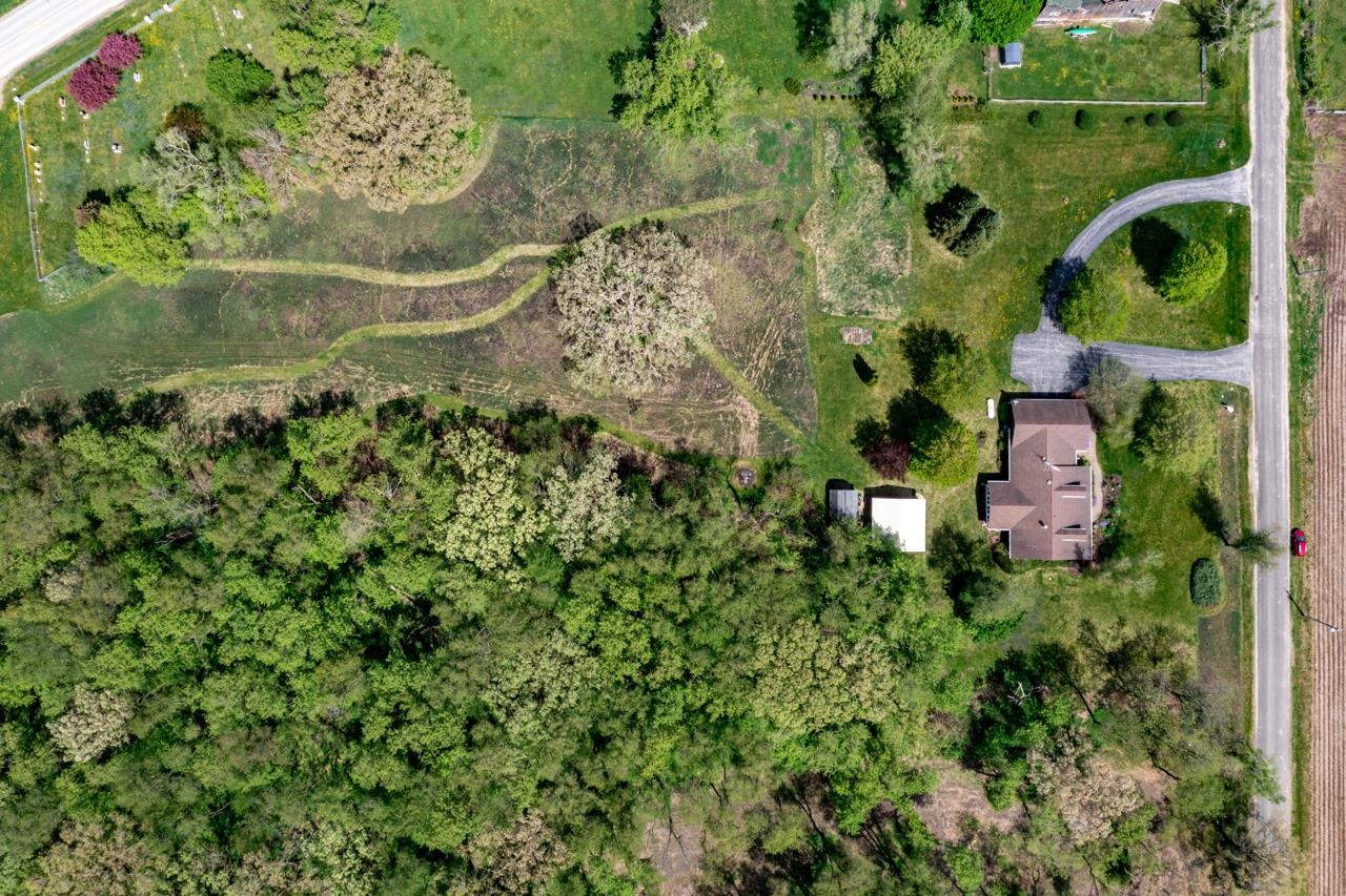 3013 Pagles Road Harvard, IL 60033 - Photo 35 of 35 an aerial view of residential house with outdoor space and trees all around