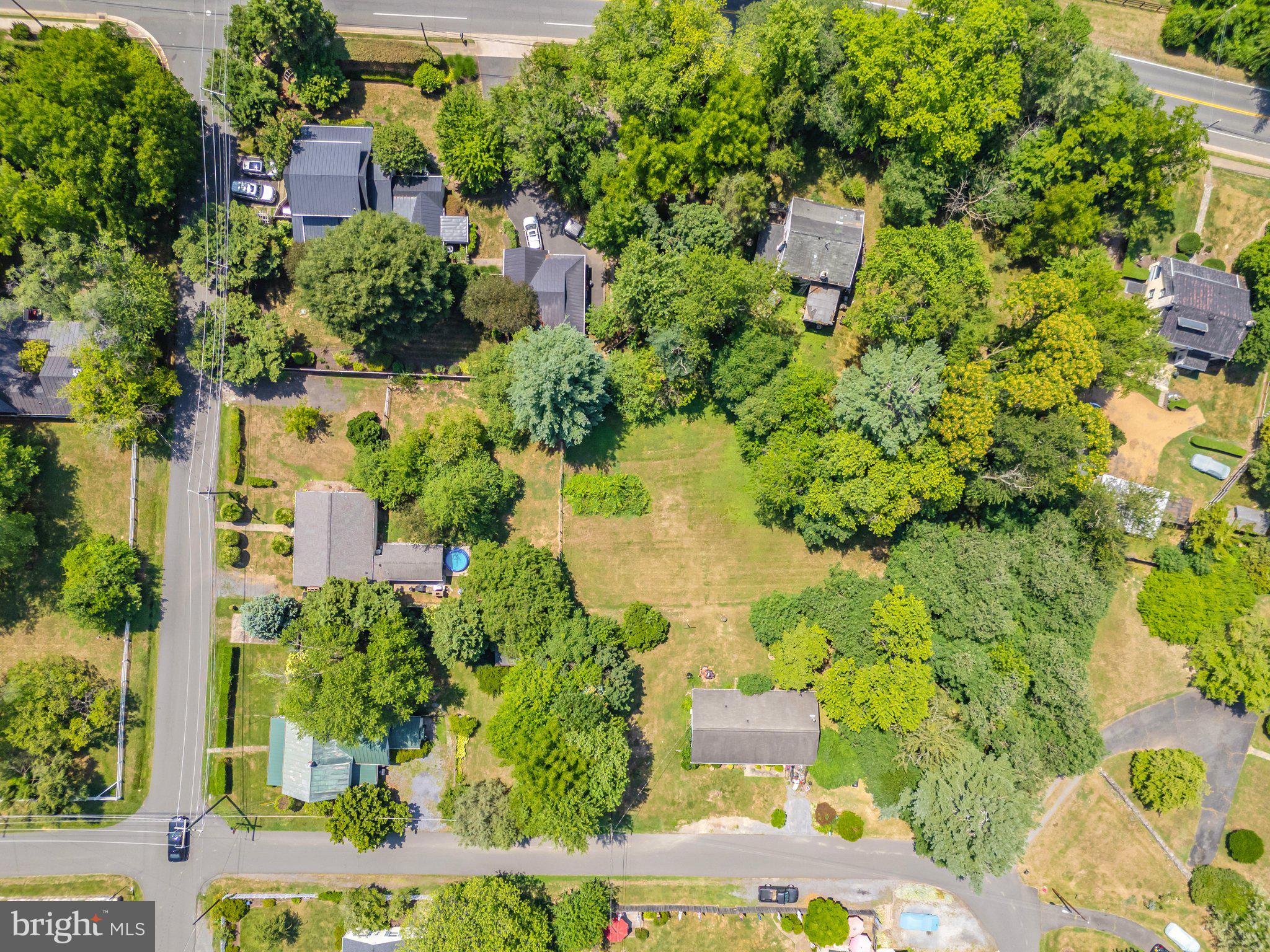 4 Chestnut Street Middleburg, VA 20117 - Photo 13 of 15 an aerial view of residential house with outdoor space and swimming pool