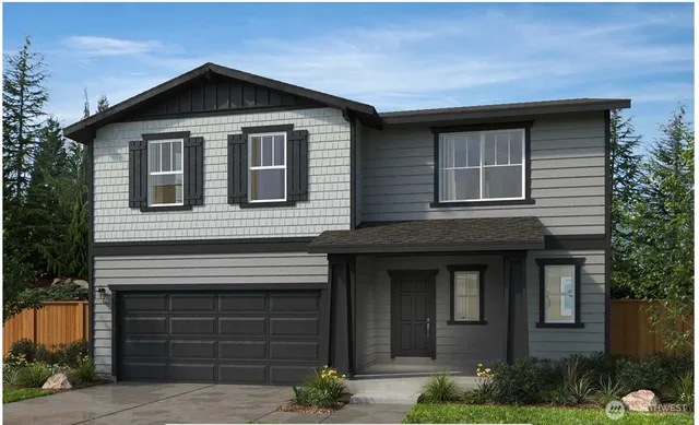 a front view of a house