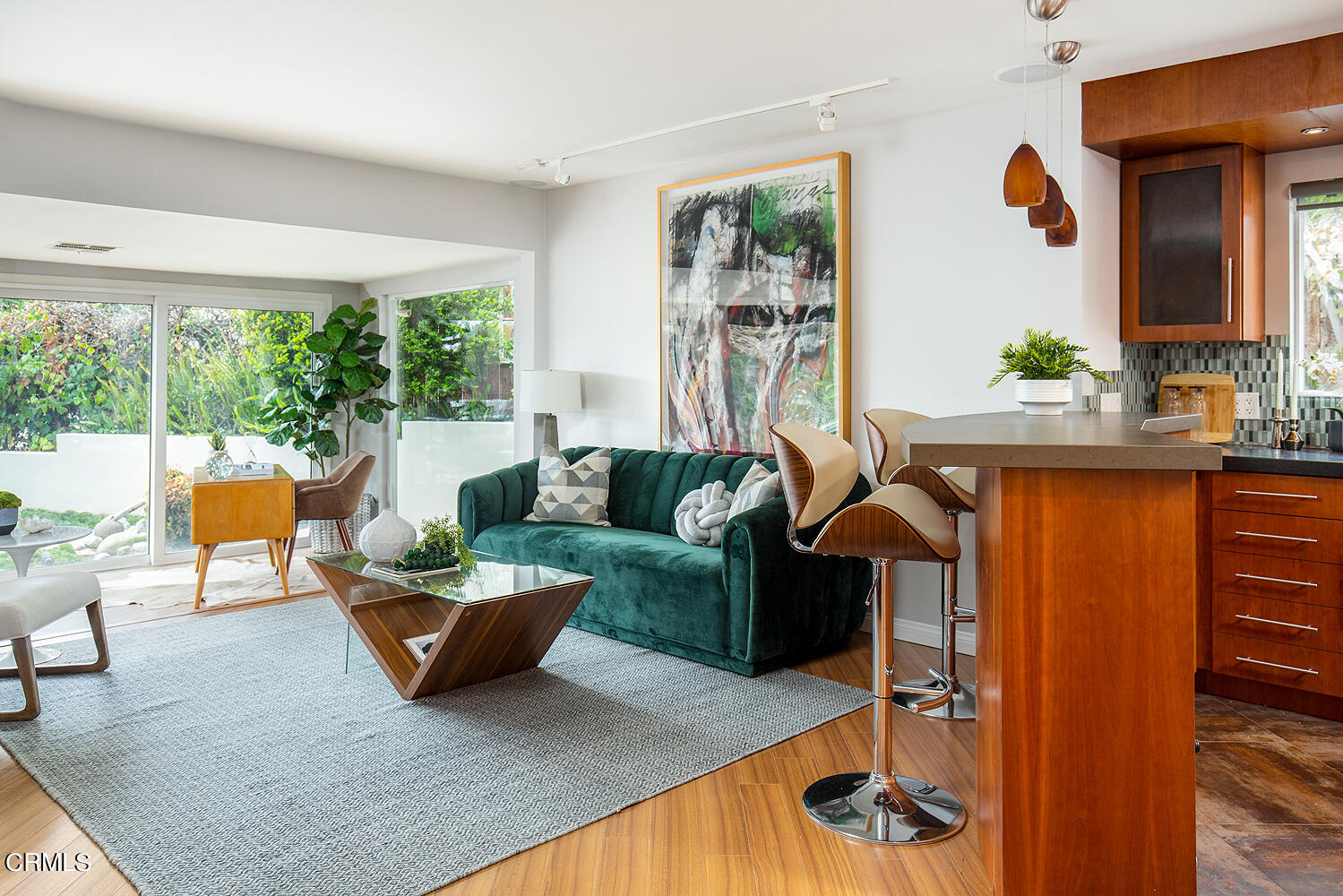 1400 Edgecliff Lane Pasadena, CA 91107 - Photo 11 of 43 a living room with furniture and a large window
