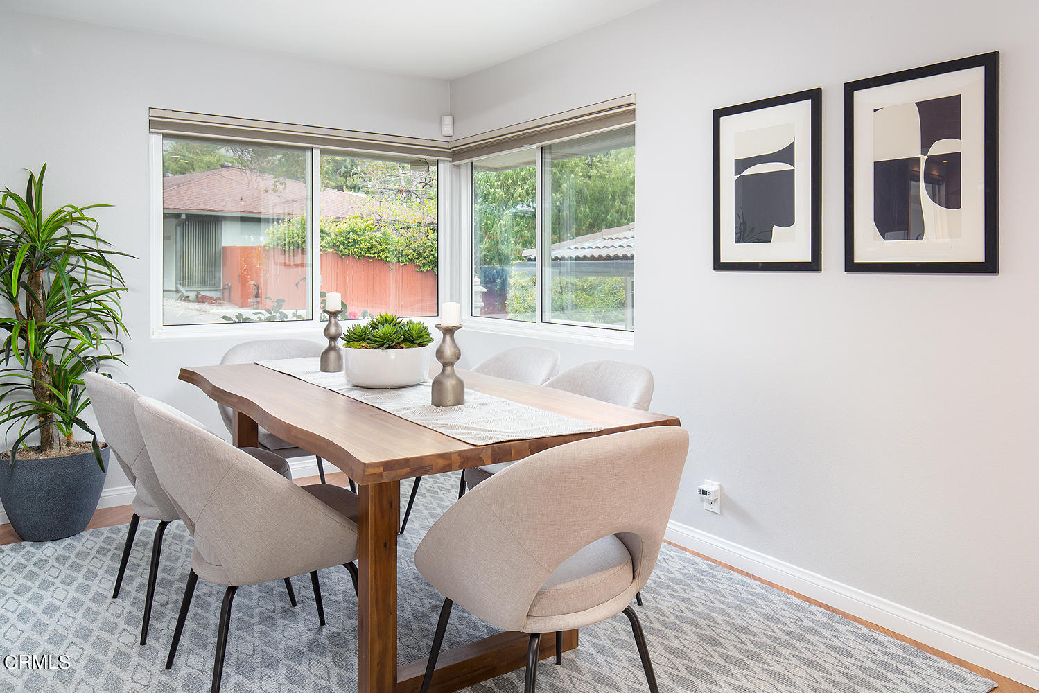 1400 Edgecliff Lane Pasadena, CA 91107 - Photo 15 of 43 a view of a dining room with furniture window and outside view