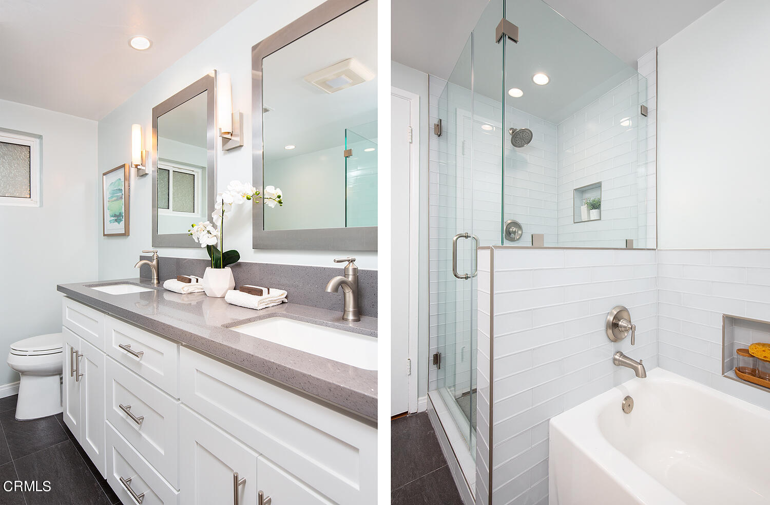 1400 Edgecliff Lane Pasadena, CA 91107 - Photo 30 of 43 a bathroom with a sink a toilet a tub and a mirror