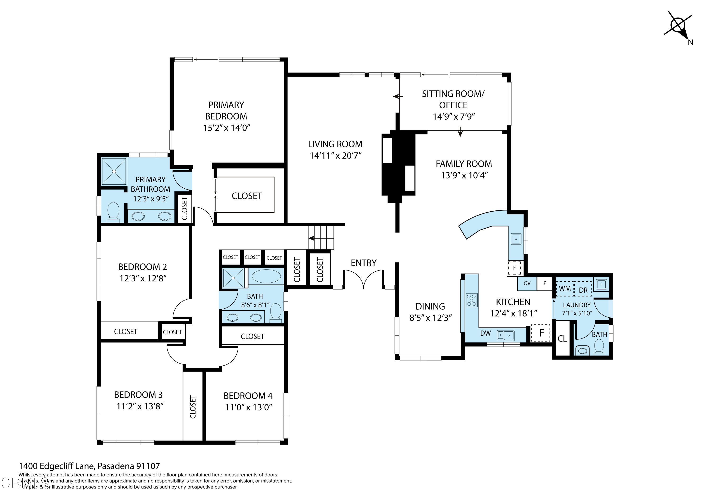 1400 Edgecliff Lane Pasadena, CA 91107 - Photo 43 of 43 a picture of a bench in a white building