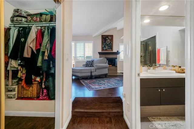 a room with furniture and a window