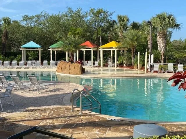 a house view with a garden space