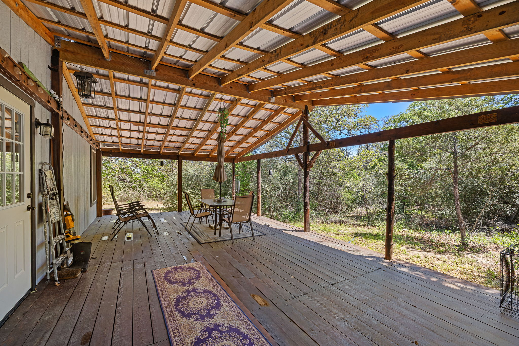 541 Hidden Oaks Drive Elgin, TX 78621 - Photo 31 of 40 Back Deck with view of your land