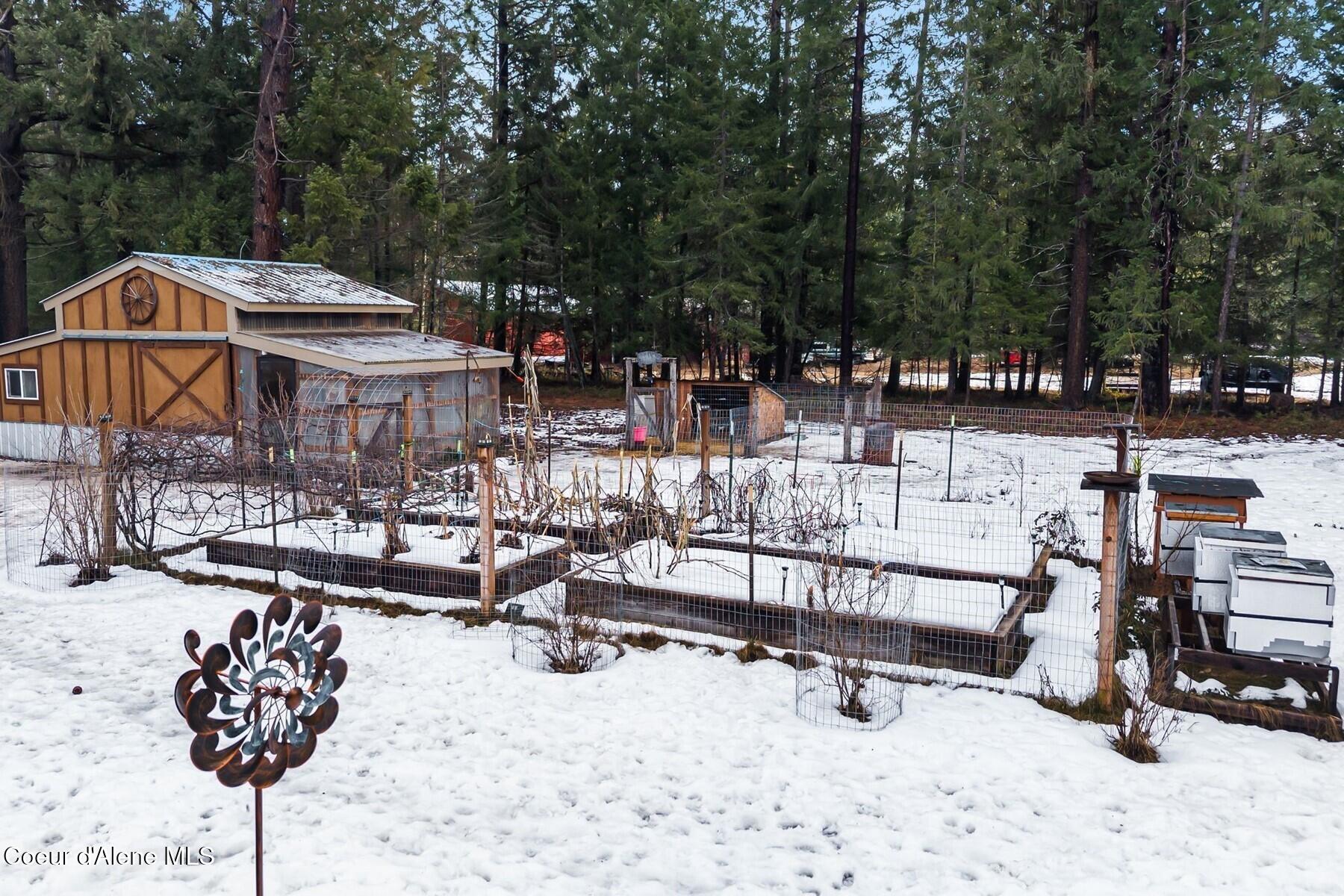 870-842 Samuels Road Sandpoint, ID 83864 - Photo 38 of 67 Large Garden Area & Hives