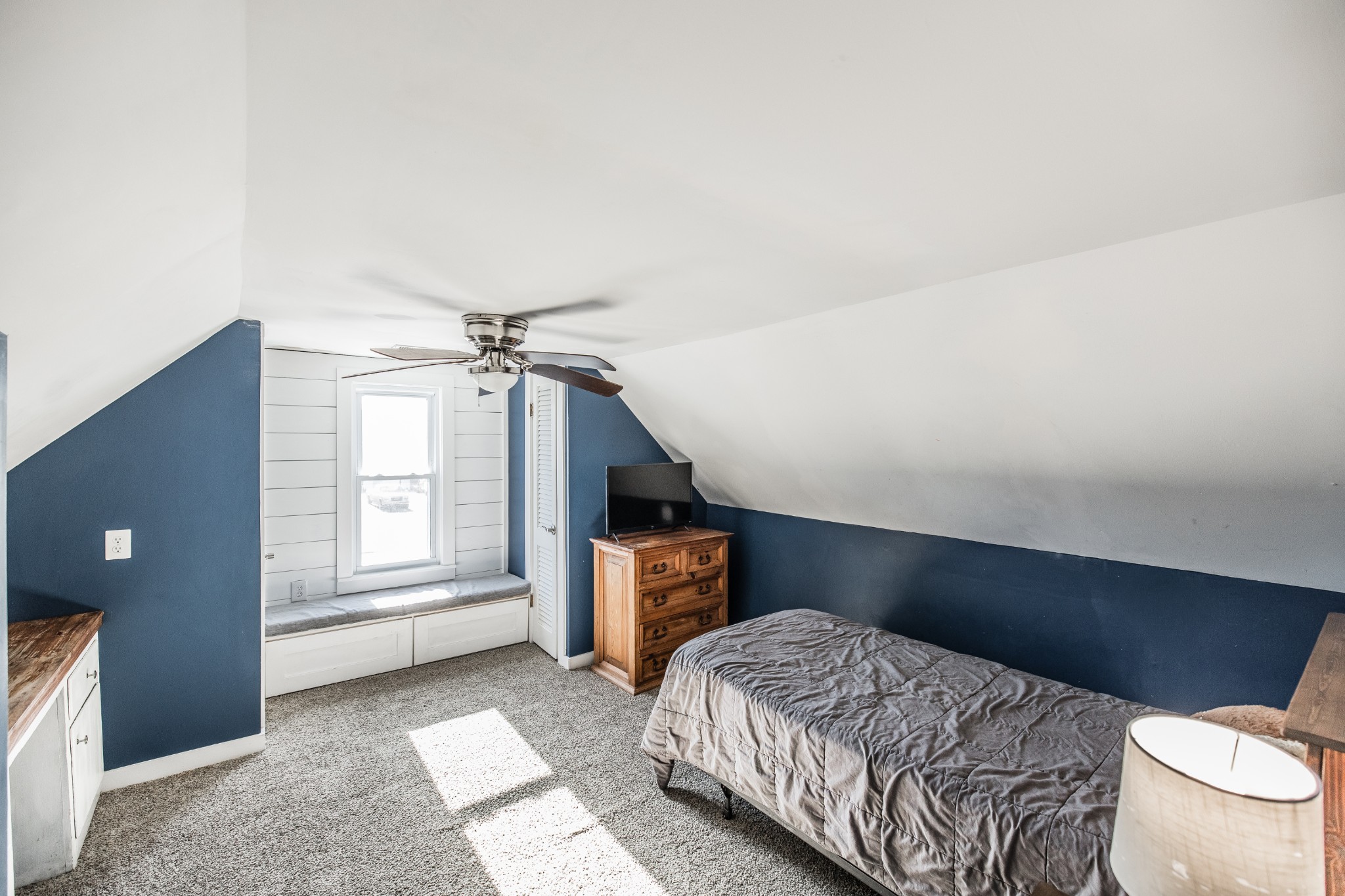 2999 Oak Grove Church Road Bethpage, TN 37022 - Photo 38 of 44 a bedroom with a bed and wooden floor