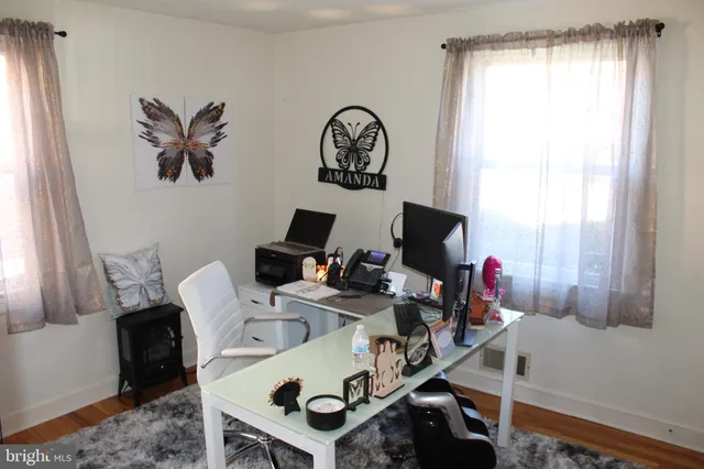 a view of a workspace with a window