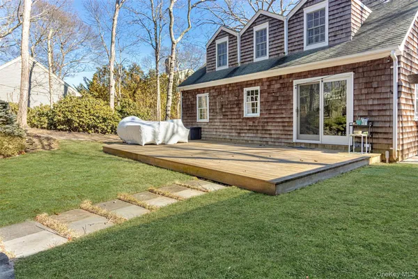 a house view with a outdoor space