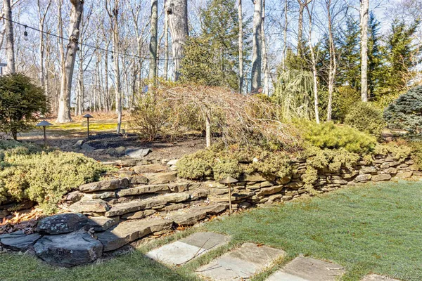 a view of yard with green space