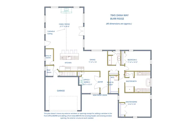 $575,000 | 7845 Dana Way, Burr Ridge, IL 60527