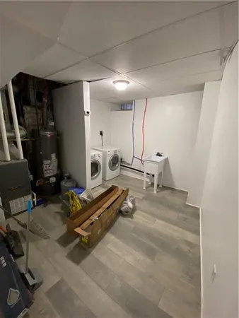 a room with gym equipment