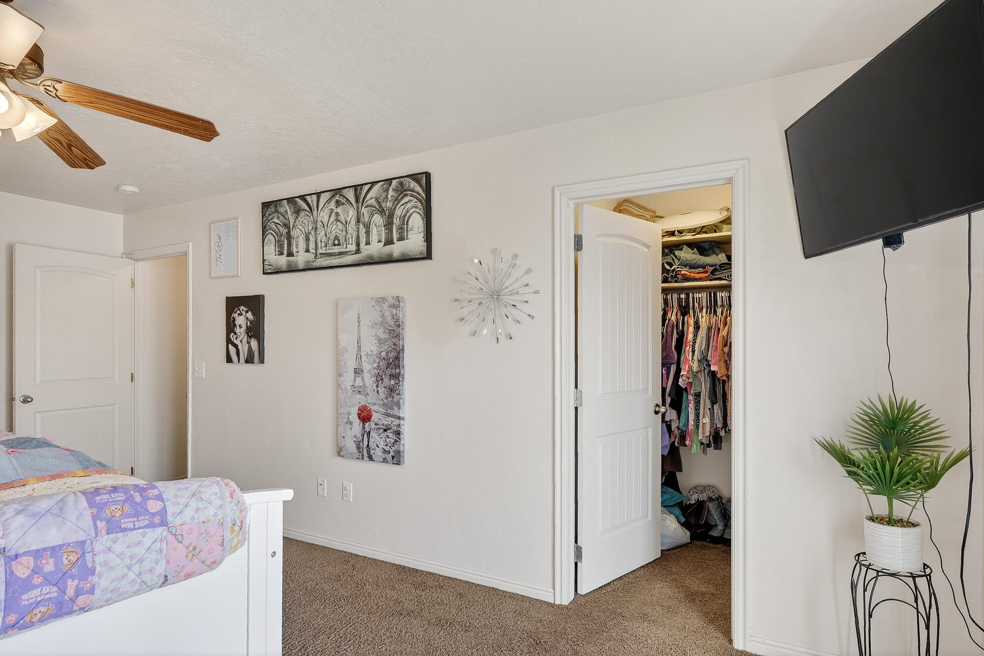 577-593 East Nichols Canyon Road, Unit 577579 & 591593 RV GARAGE Cedar City, UT 84721 - Photo 66 of 102 Bedroom 1 features a walk-in closet.