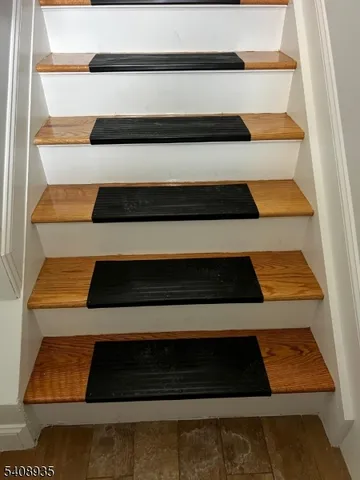 a front view of a house with a door