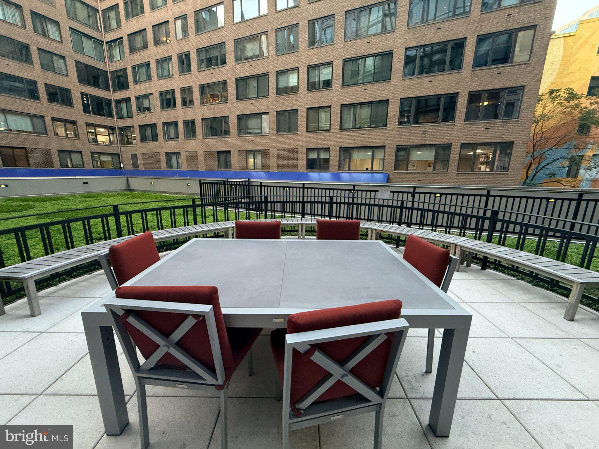 1133 14th Street Northwest, Unit 503 Washington, DC 20005 - Photo 21 of 29 Stylish outdoor dining space awaits.