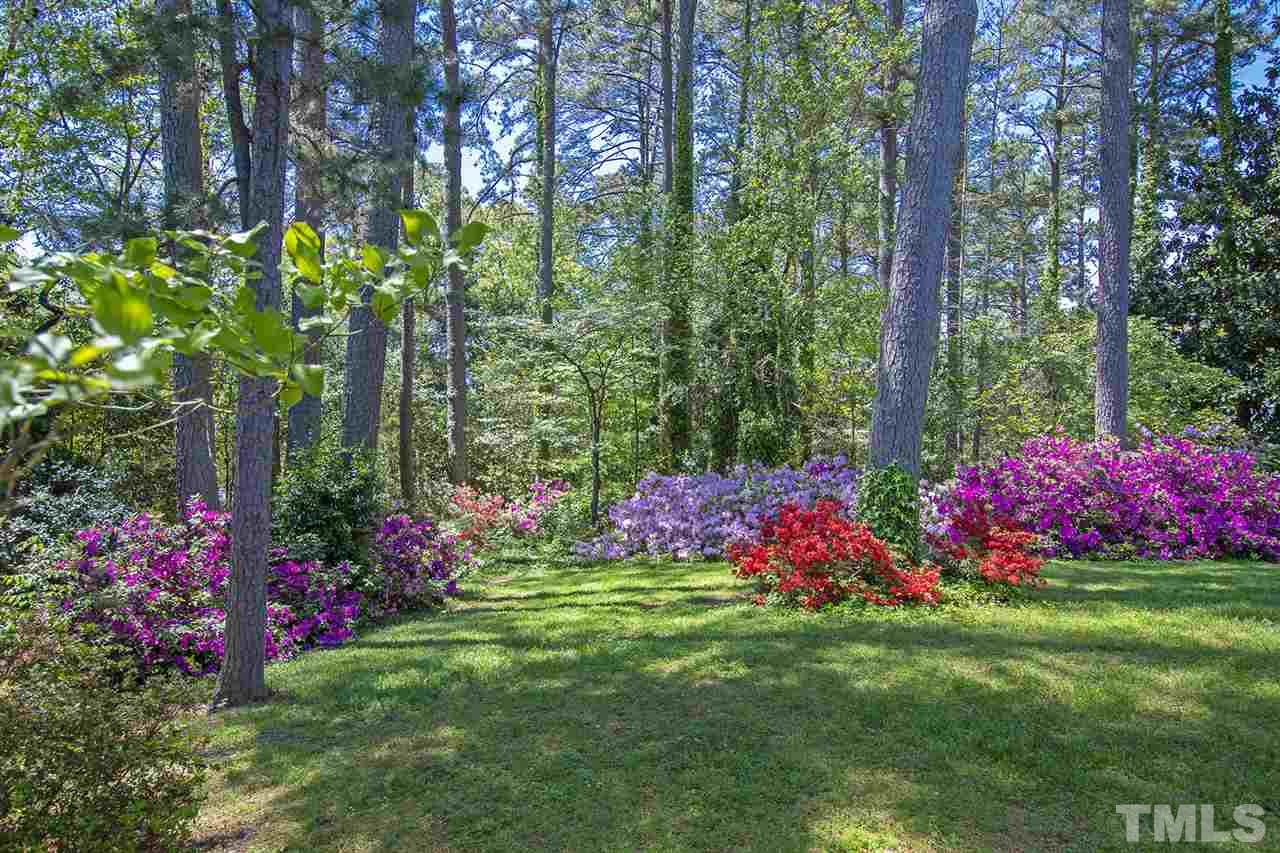 3405 Cherry Lane Raleigh, NC 27607 - Photo 18 of 18 a view of a garden with flowers and trees
