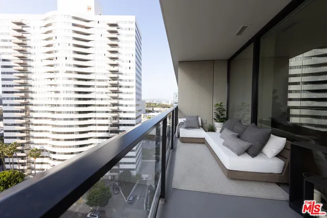 a view of balcony with couch