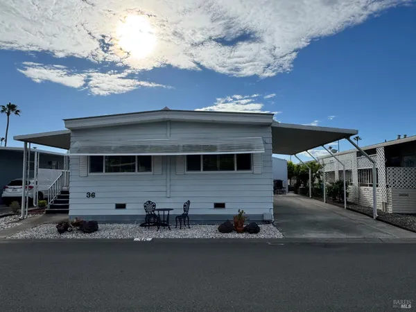 a view of a house with a garage
