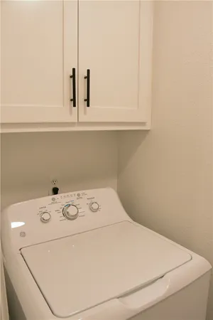 a close up view of washer and dryer
