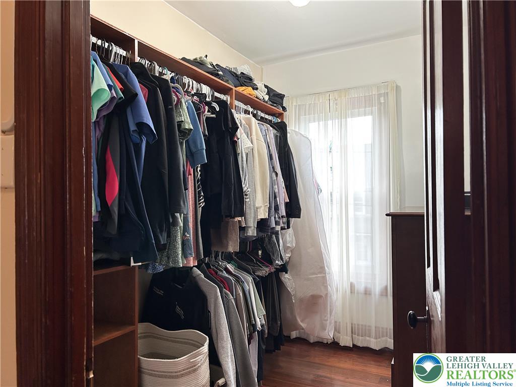 45 Evergreen Street Nazareth, PA 18064 - Photo 23 of 35 a view of walk in closet with clothes and shoes