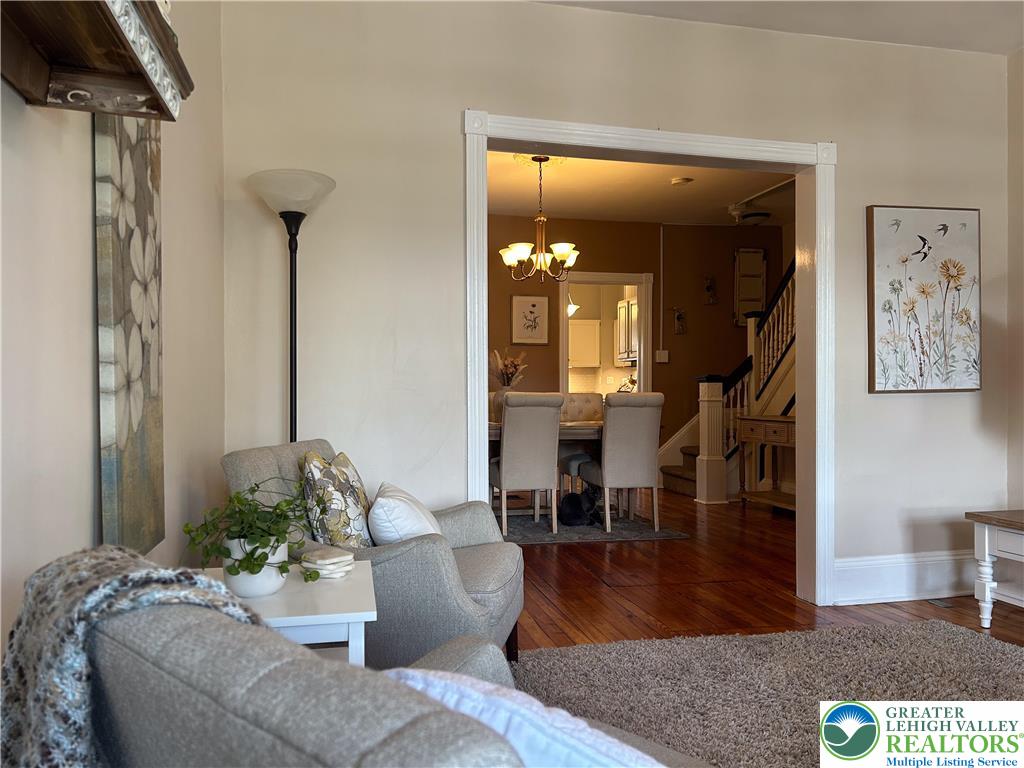 45 Evergreen Street Nazareth, PA 18064 - Photo 6 of 35 a living room with furniture and wooden floor