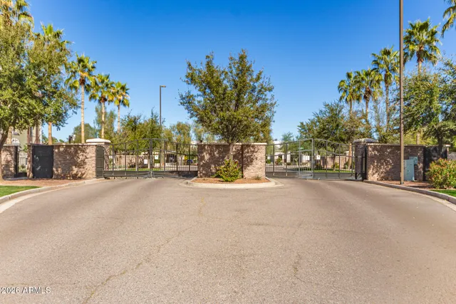 a view of road with a building in the background