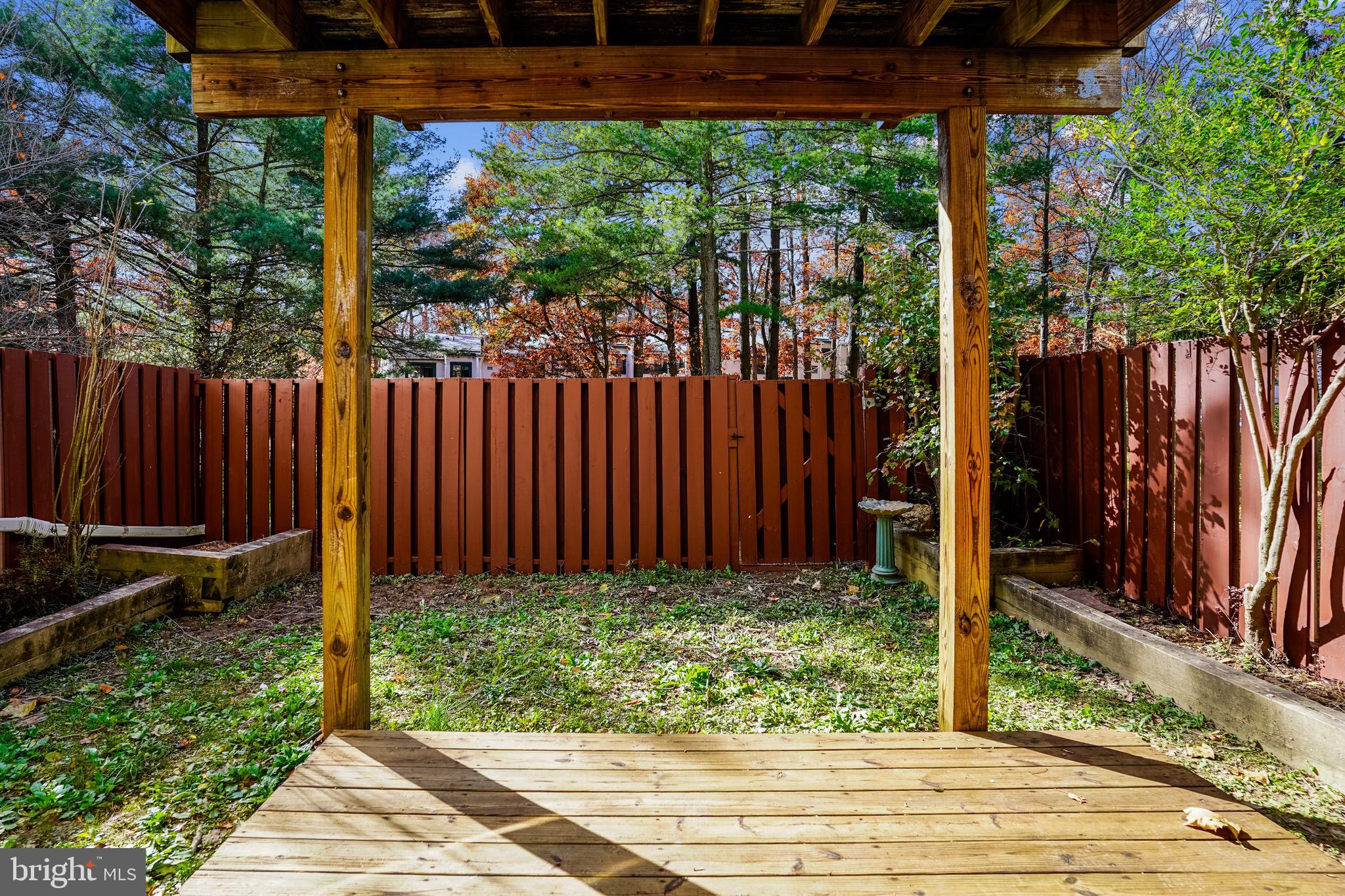 2432 Southgate Square Reston, VA 20191 - Photo 27 of 40 Covered Rear Patio, Privacy Fenced Backyard