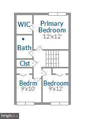 2432 Southgate Square Reston, VA 20191 - Photo 39 of 40 Upper Level Floor Plan