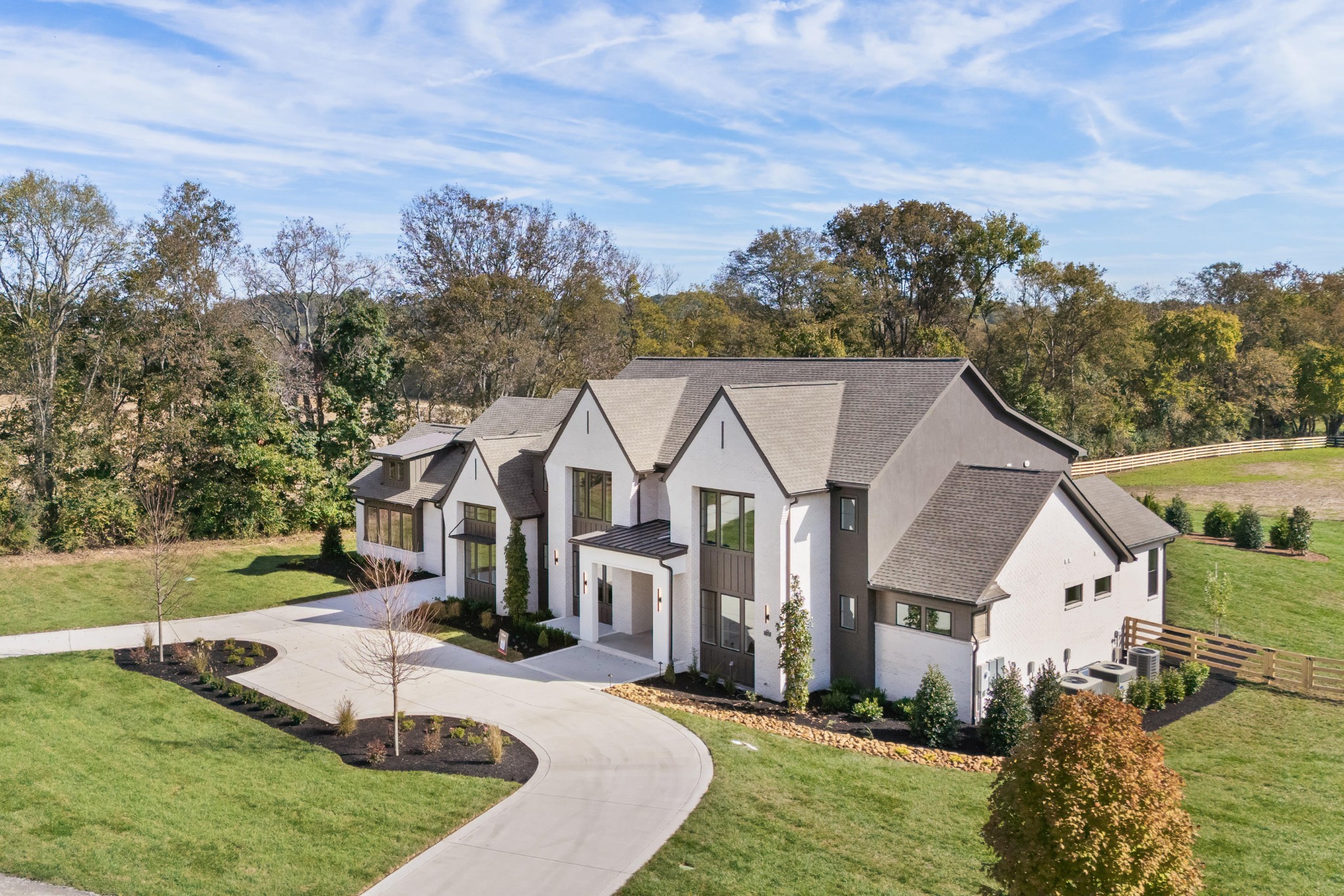 1760 Dean Road Thompson's Station, TN 37179 - Photo 46 of 49 an aerial view of a house with swimming pool garden and trees