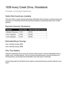 $729,400 | 1039 Avery Creek Drive, Woodstock, GA 30188