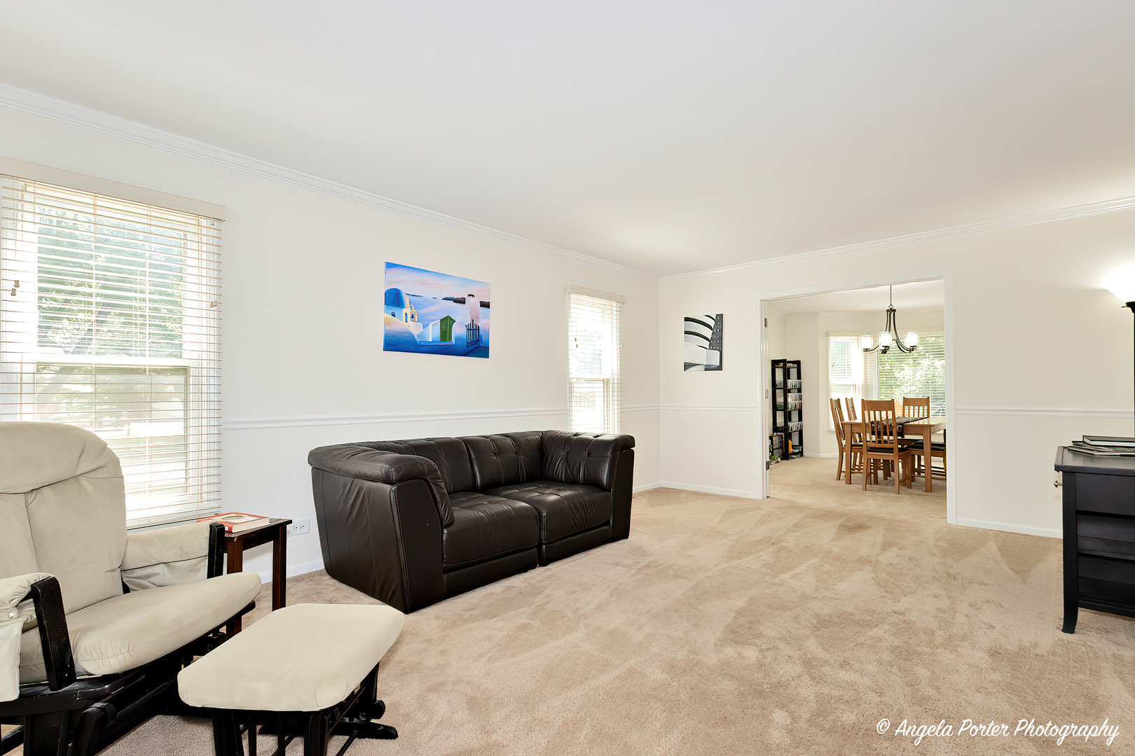 600 Raintree Road Buffalo Grove, IL 60089 - Photo 7 of 46 a living room with furniture a dining table and a window with wooden floor