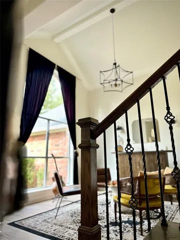 a bench sitting in front of a house