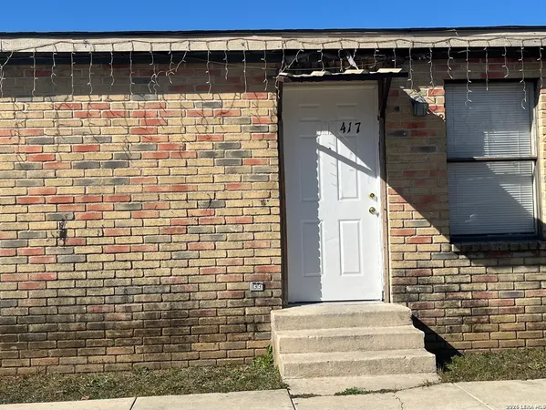 a view of wooden door