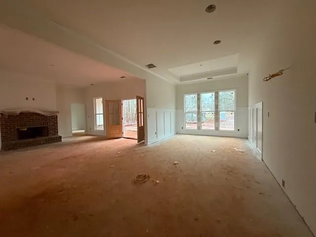 a view of livingroom with natural light