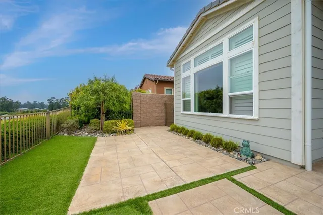 a view of a outdoor space with seating area