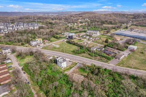 an aerial view of a city