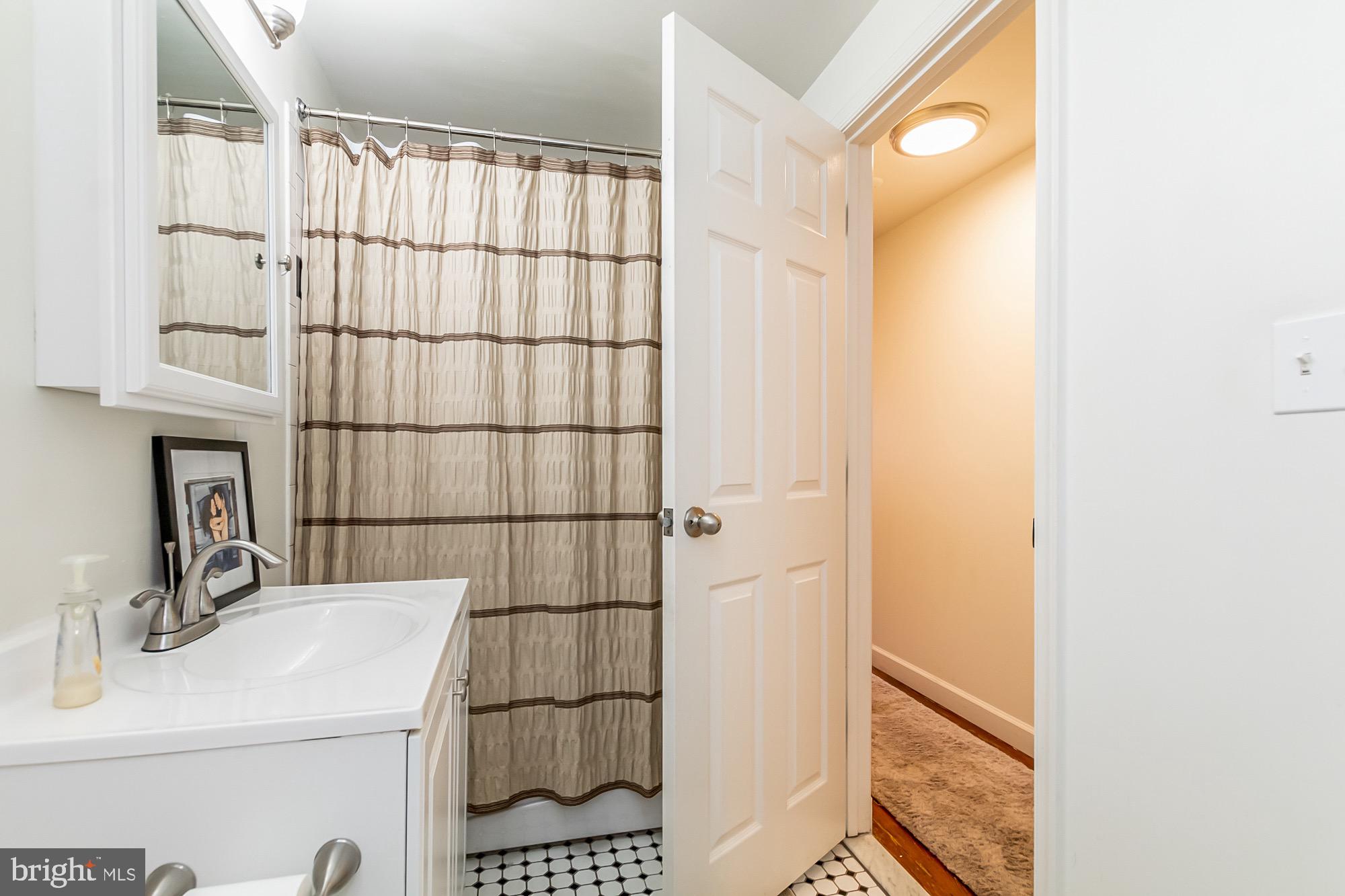 1122 William Street, Unit B Baltimore, MD 21230 - Photo 27 of 31 a bathroom with a sink and a mirror