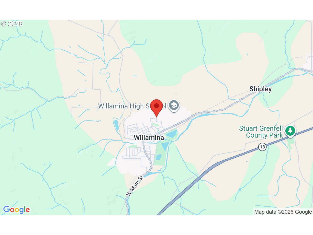 710 Northeast 5th Street Willamina, OR 97396 - Photo 18 of 18 a black and white photo of a tennis court