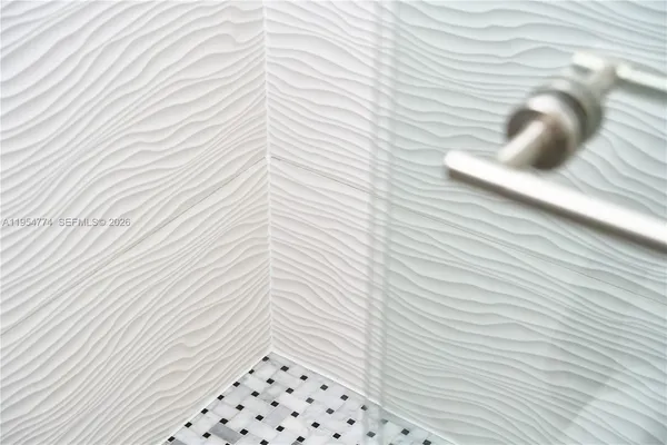 a view of a wooden door