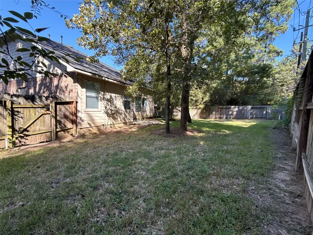 a view of outdoor space with garden