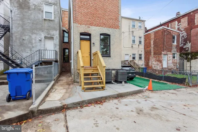 a view of tall buildings