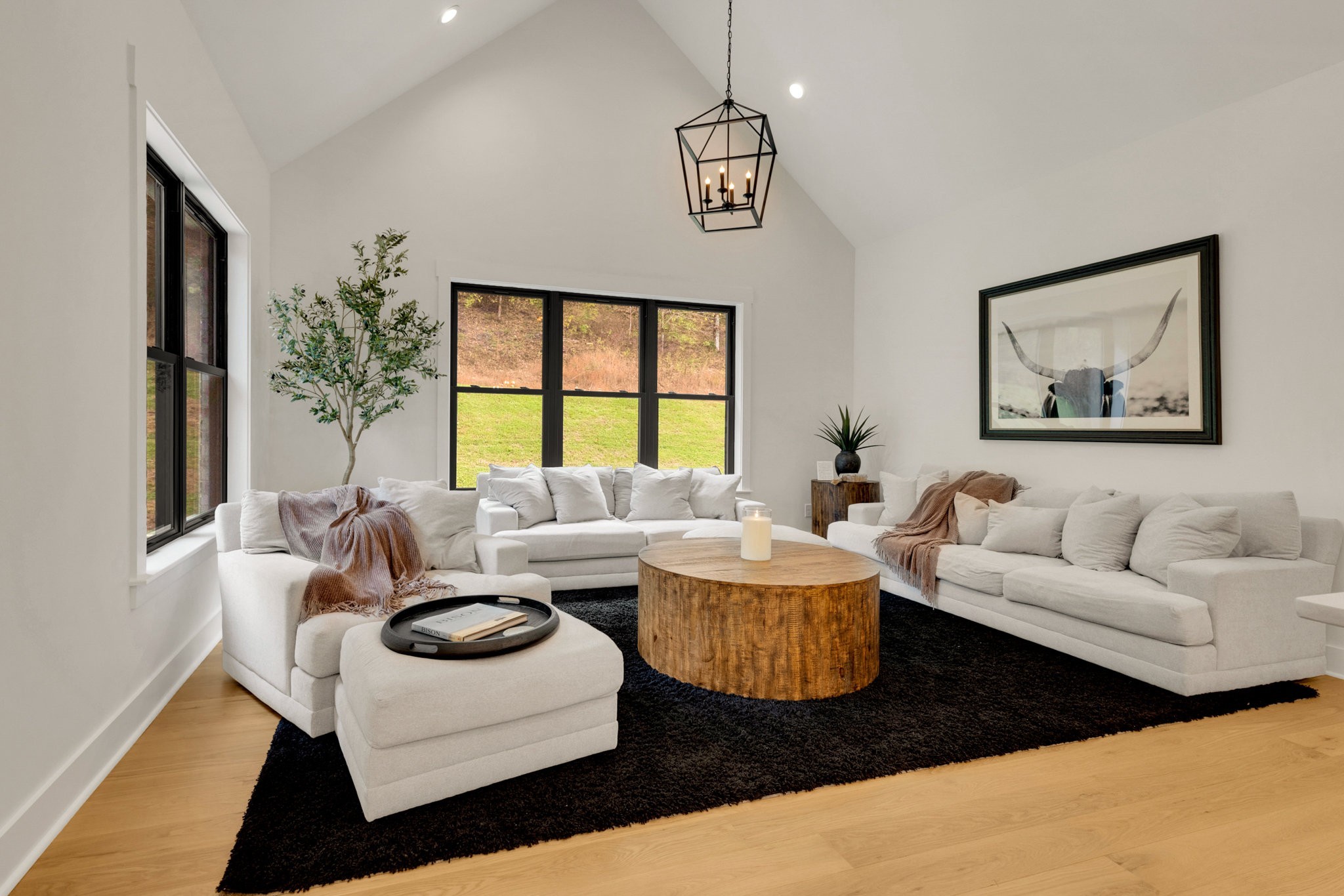 564 Mt Olive Cemetery Road Lynnville, TN 38472 - Photo 19 of 96 a living room with fireplace furniture and a large window