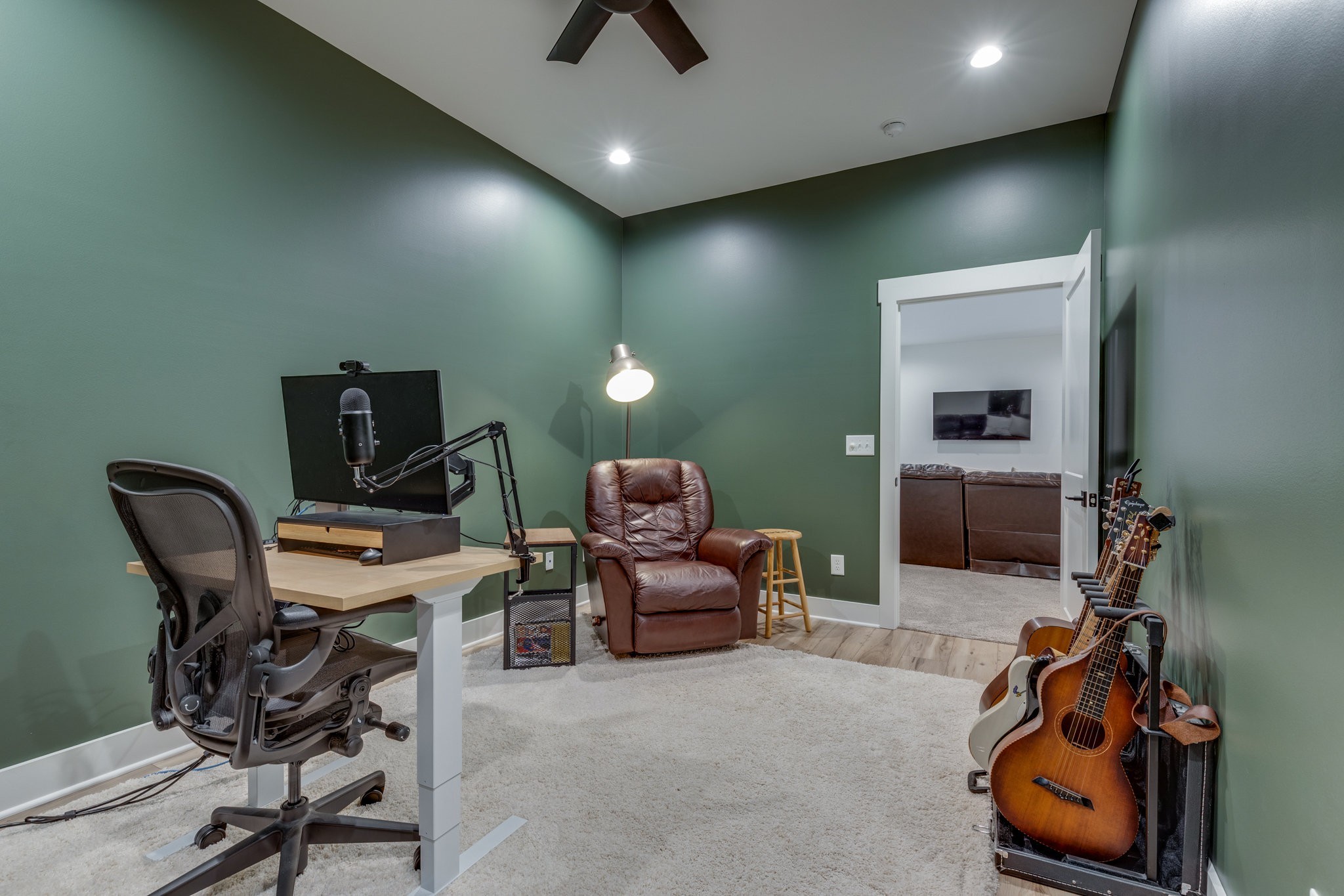 564 Mt Olive Cemetery Road Lynnville, TN 38472 - Photo 42 of 96 a living room with furniture and a flat screen tv